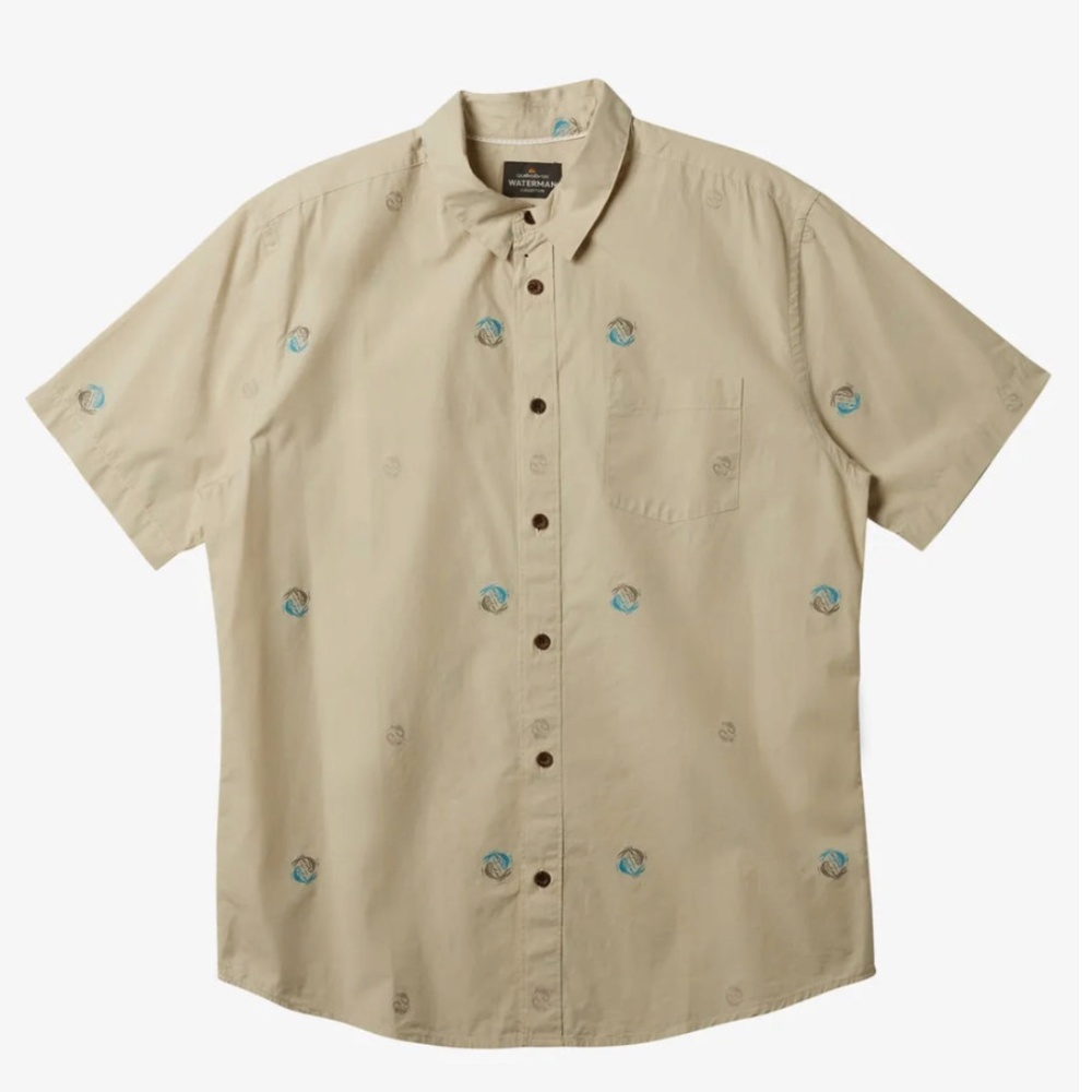 NWT Quiksilver Waterman Clippa Woven Shirt - Size Large